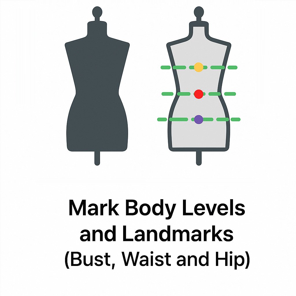 Mark body levels and landmarks